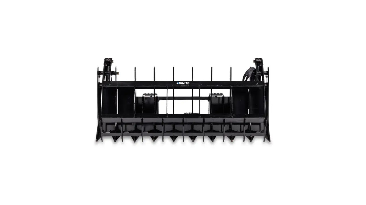 Ignite Attachments 66 in Skid Steer Rake Grapple