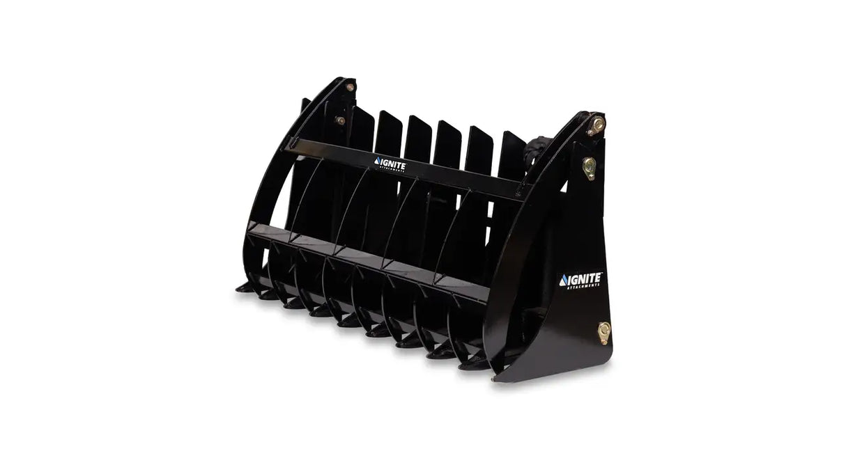 Ignite Attachments 66 in Skid Steer Rake Grapple