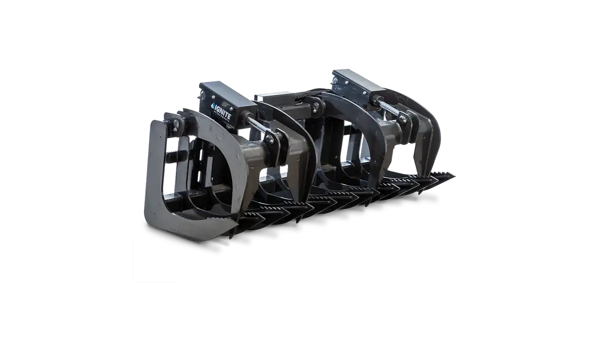 Ignite Attachments 74.6 in Skid Steer Root Grapple