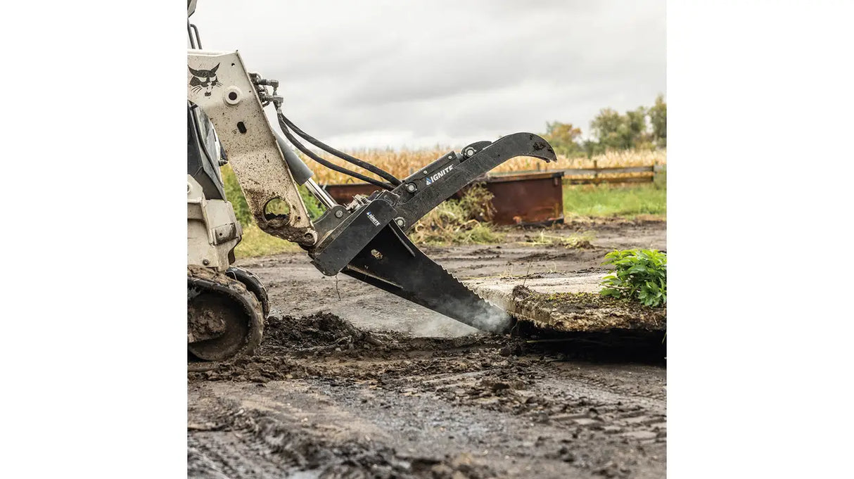 Ignite Attachments 46.6 in Skid Steer Stump Bucket