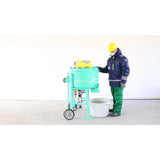 IMER Mix 120 Plus 4 cu ft 120V Vertical Shaft Mortar Mixer with Open Grate