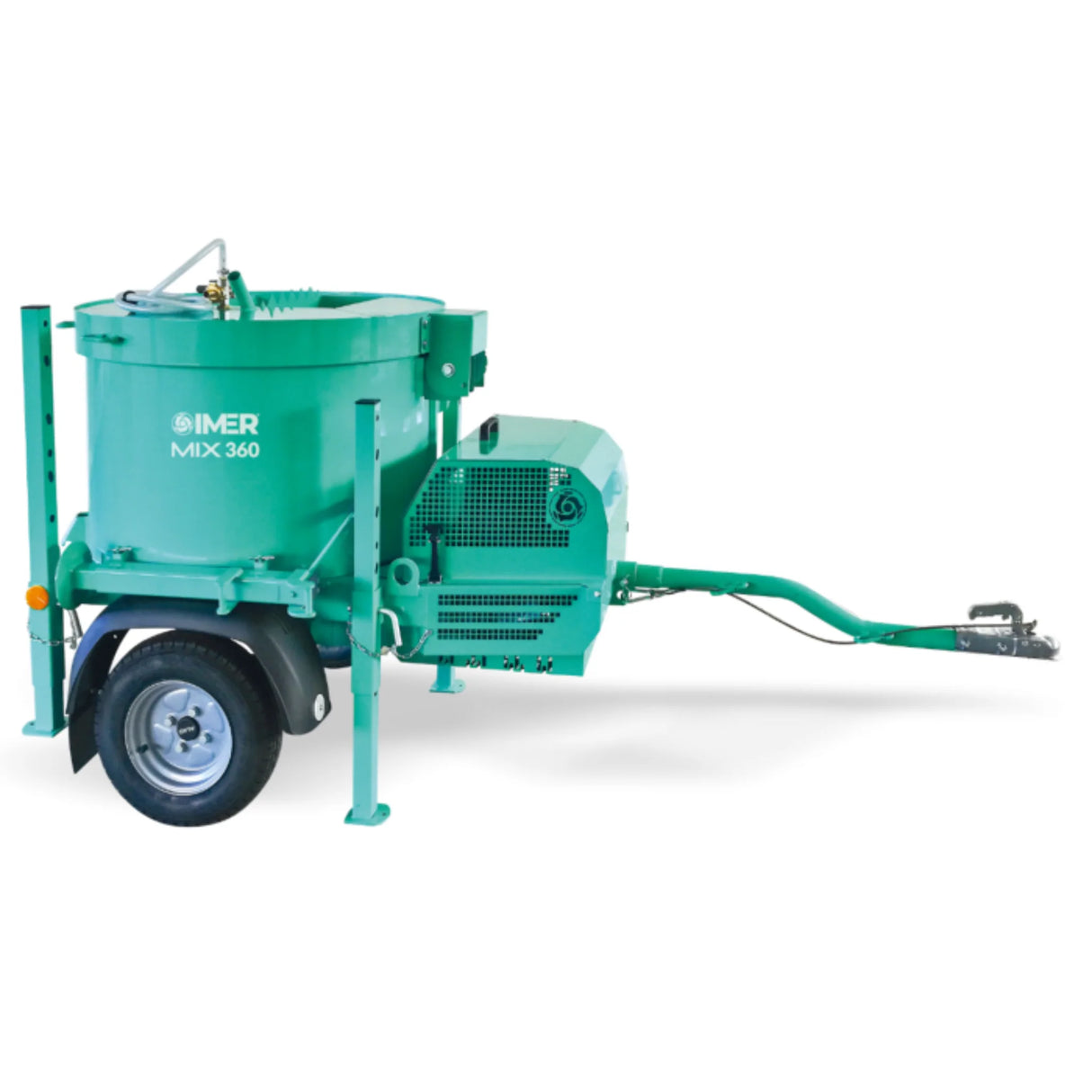 IMER Mortarman 9 cu ft Towable Vertical Shaft Mortar Mixer Mix 360