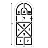 Newstripe Arched Hopscotch Playground Stencil