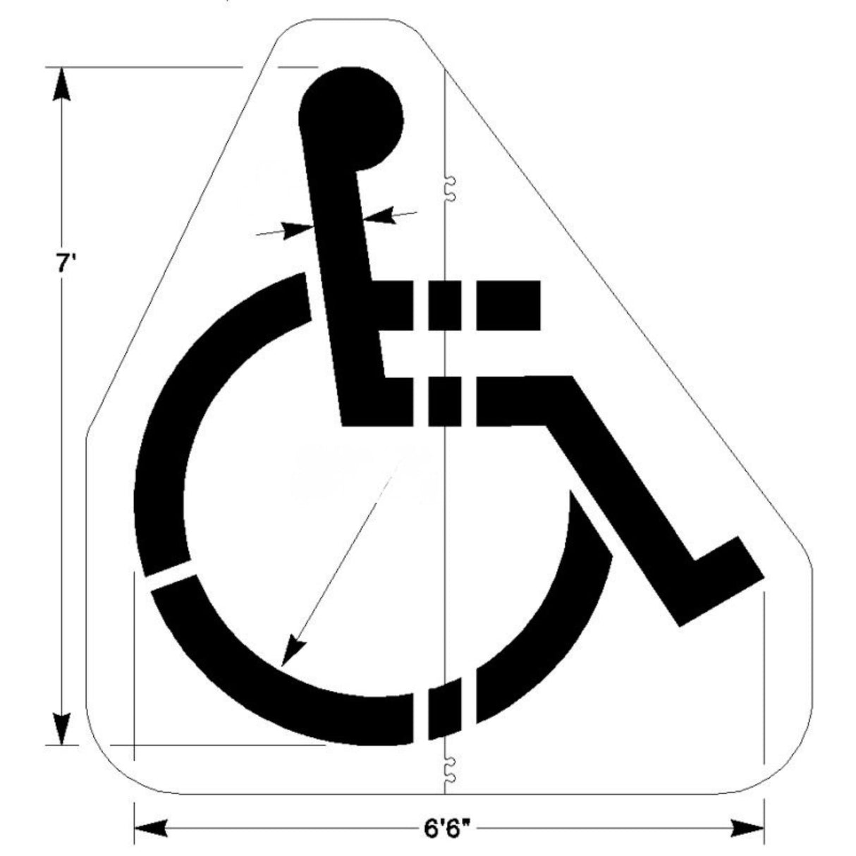 Newstripe Walmart Handicap Symbol