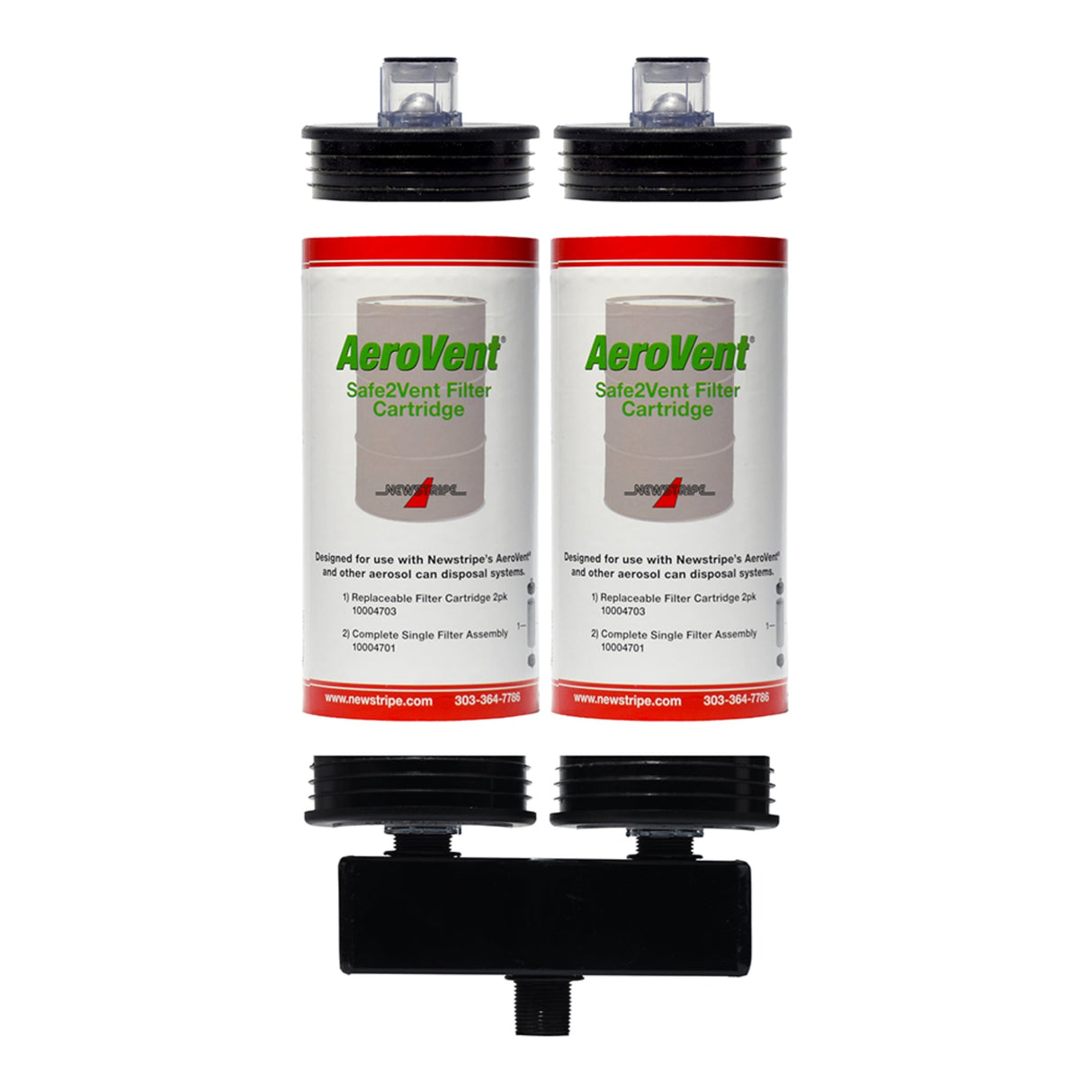 Newstripe AeroVent Safe2Vent Dual Filter Assembly