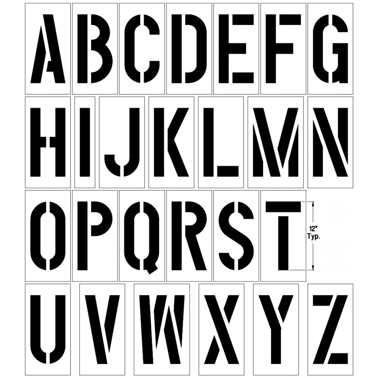 Newstripe Alphabet Stencil Kit (A-Z)