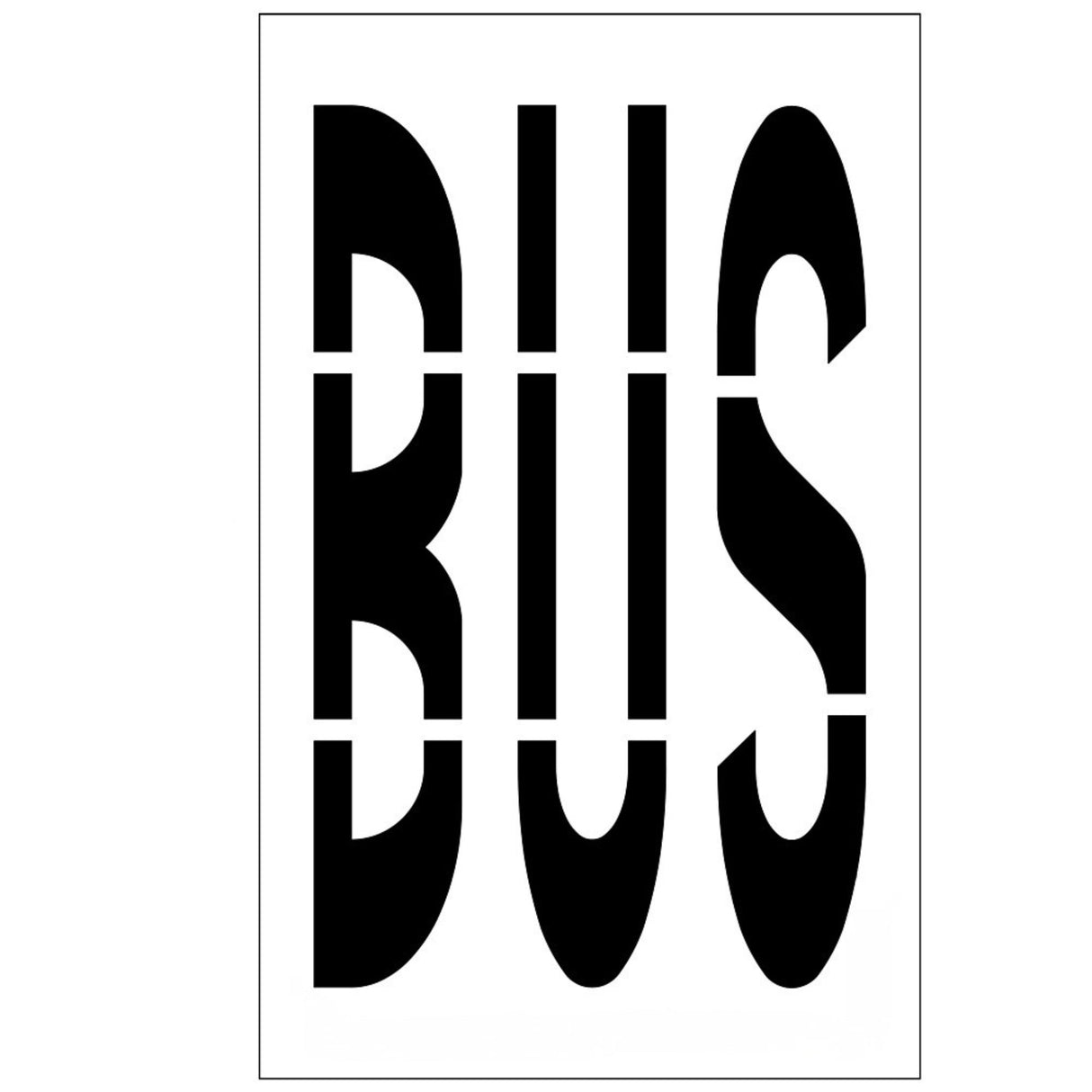 Newstripe Federal BUS Stencil