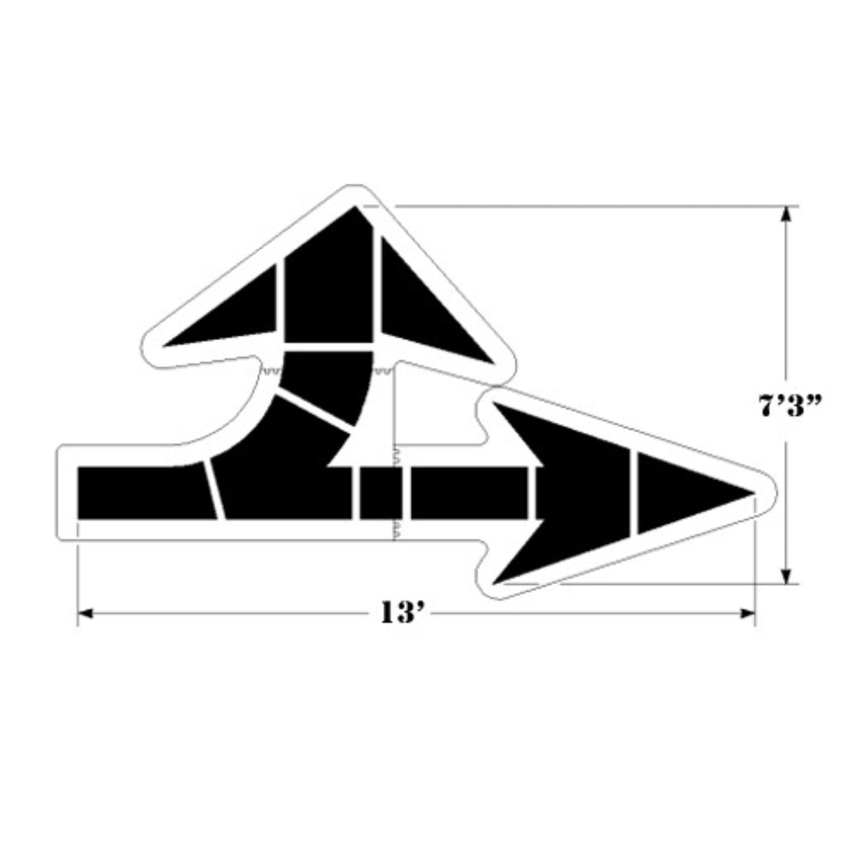 Newstripe Walmart Solid Combo Arrow