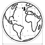 Newstripe World Map Stencil