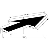 Newstripe Federal Lane Drop Arrow Stencil