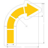 Newstripe Burger King 6 Foot Curve Arrow