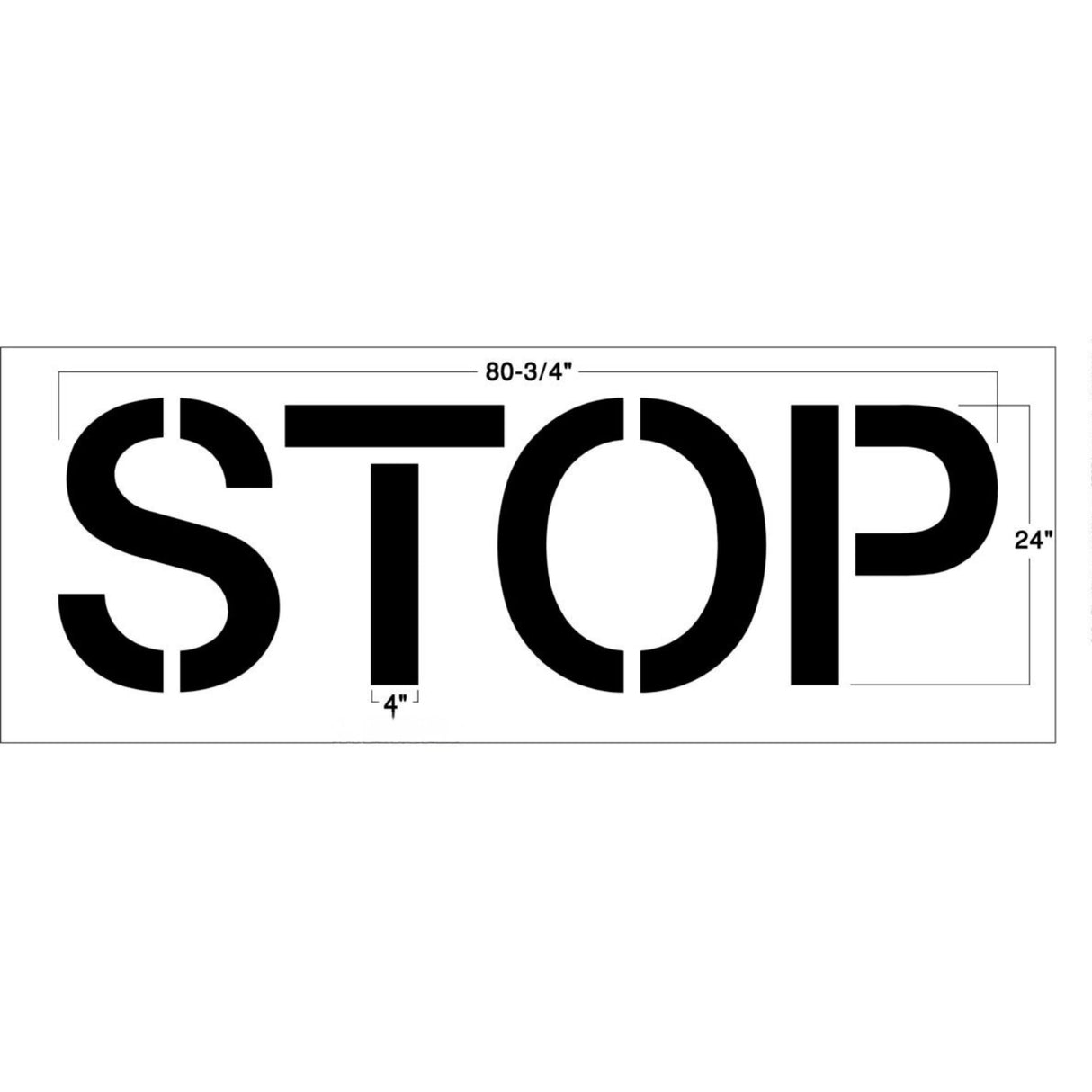 Newstripe Walgreens 24 Inch STOP Stencil