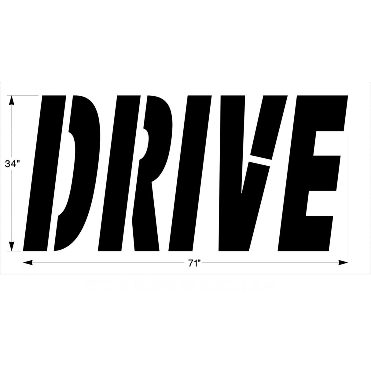 Newstripe McDonalds 34 Inch DRIVE Stencil