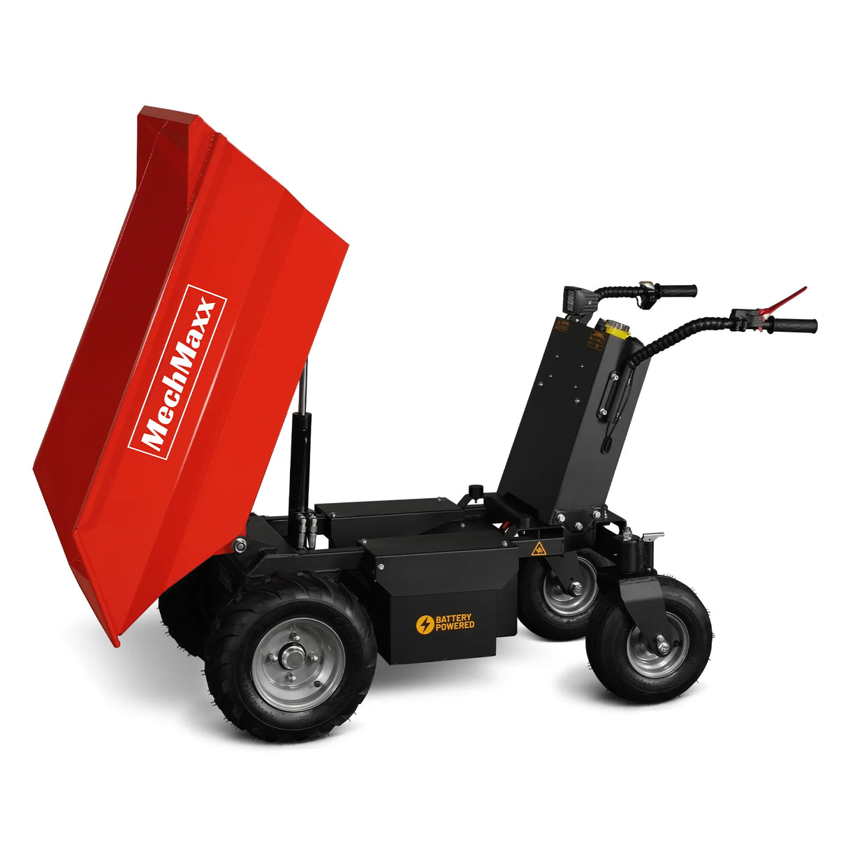 MechMaxx 1100lb Loading 1000W DC Motor 48V Battery Powered Hydraulic Tipping Dump Cart,  EH50