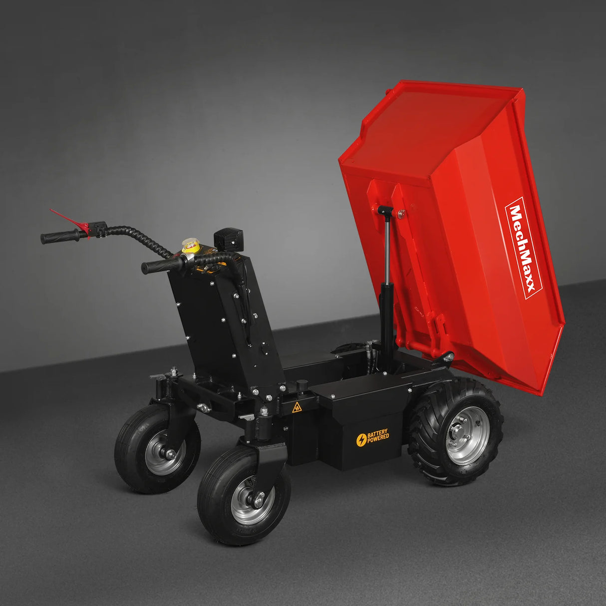 MechMaxx 1100lb Loading 1000W DC Motor 48V Battery Powered Hydraulic Tipping Dump Cart,  EH50
