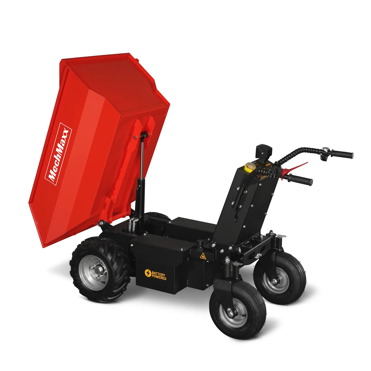 MechMaxx 1100lb Loading 1000W DC Motor 48V Battery Powered Hydraulic Tipping Dump Cart,  EH50