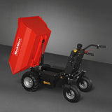 MechMaxx 1100lb Loading 1000W DC Motor 48V Battery Powered Hydraulic Tipping Dump Cart,  EH50