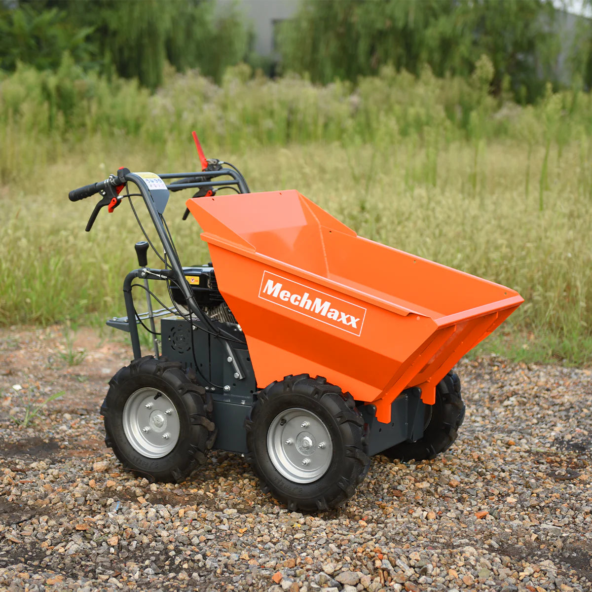 MechMaxx 660lbs Capacity 7HP Gas Powered Wheelbarrow  Cart T30 3F+1R Gearbox , T30