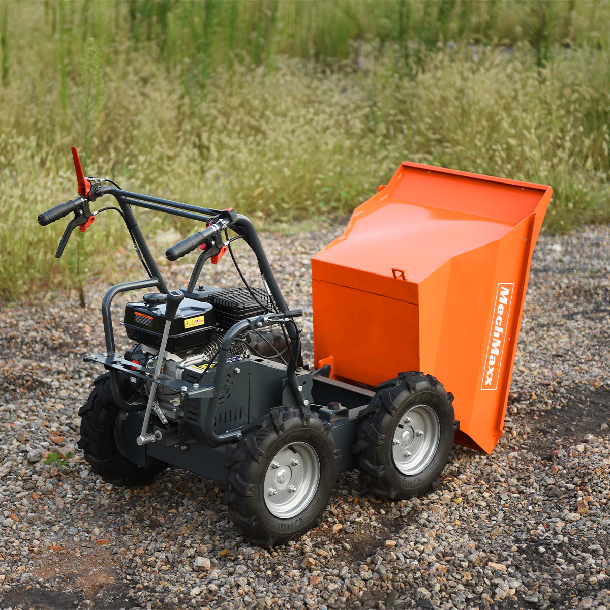 MechMaxx 660lbs Capacity 7HP Gas Powered Wheelbarrow  Cart T30 3F+1R Gearbox , T30