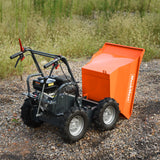 MechMaxx 660lbs Capacity 7HP Gas Powered Wheelbarrow  Cart T30 3F+1R Gearbox , T30