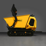 MechMaxx 1800lb 420cc  E-start Gas Engine Stand-ON Hydraulic Track Dumper with Self-Loading ,  T80