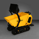 MechMaxx 1800lb 420cc  E-start Gas Engine Stand-ON Hydraulic Track Dumper with Self-Loading ,  T80