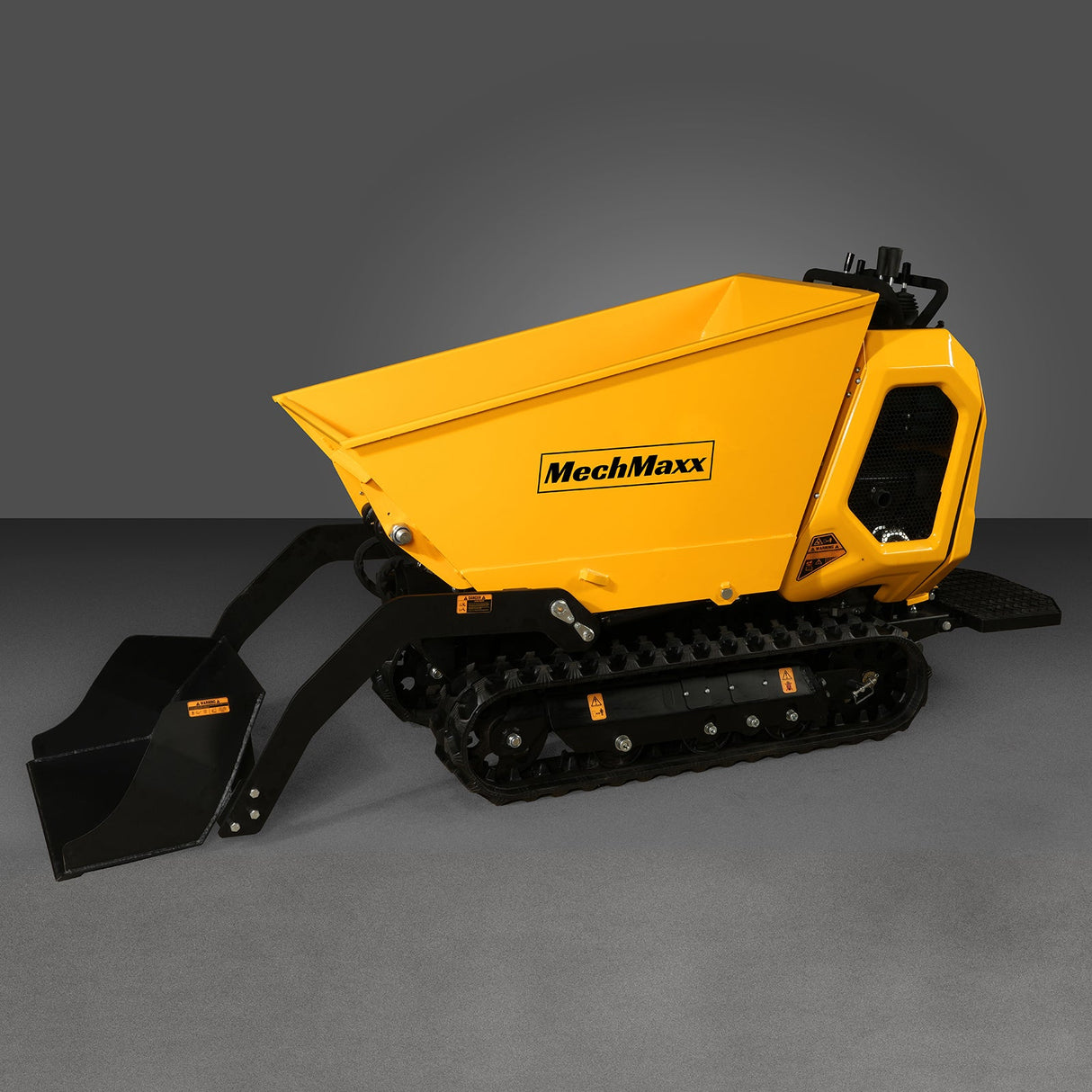 MechMaxx 1800lb 420cc  E-start Gas Engine Stand-ON Hydraulic Track Dumper with Self-Loading ,  T80