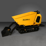 MechMaxx 1800lb 420cc  E-start Gas Engine Stand-ON Hydraulic Track Dumper with Self-Loading ,  T80