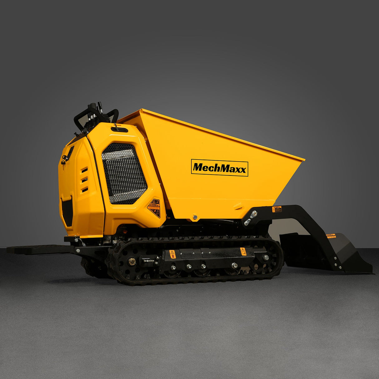 MechMaxx 1800lb 420cc  E-start Gas Engine Stand-ON Hydraulic Track Dumper with Self-Loading ,  T80