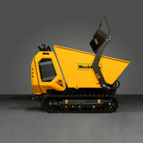 MechMaxx 1800lb 420cc  E-start Gas Engine Stand-ON Hydraulic Track Dumper with Self-Loading ,  T80