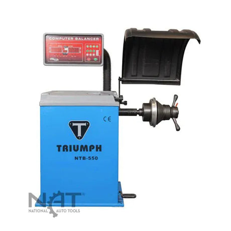 Triumph NTB-550 Computer Wheel Balancer, 10-28" Wheels, ±1g Accuracy, Static/Dynamic/ALU Modes