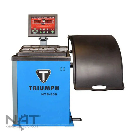 Triumph NTB-800 Wheel Balancer, Automatic Data Entry, 10-28" Wheels, ±1 g Accuracy