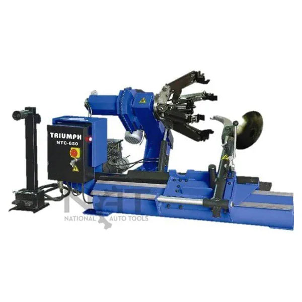 Triumph NTC-650 Heavy-Duty Truck Tire Changer, 63" Max Tire Diameter, Robotic Arm, 220V