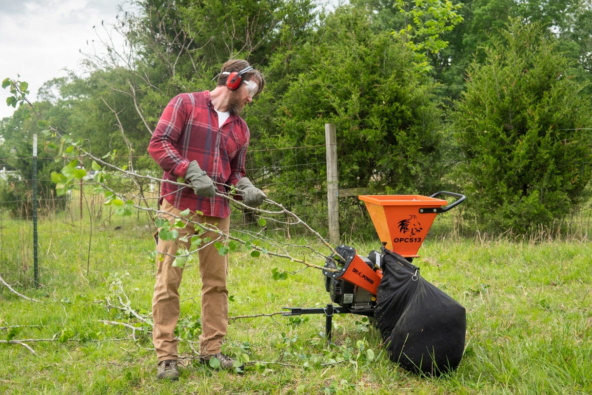 3-Inch 6.5 HP 196 cc Disk Chipper Shredder with Chip Bag
