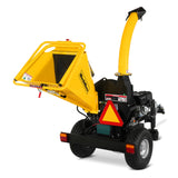 MechMaxx 5 inch E-start DUCAR 420cc 15hp Gasoline Engine Powered Disc Wood Chipper with Taillight ,  P4205