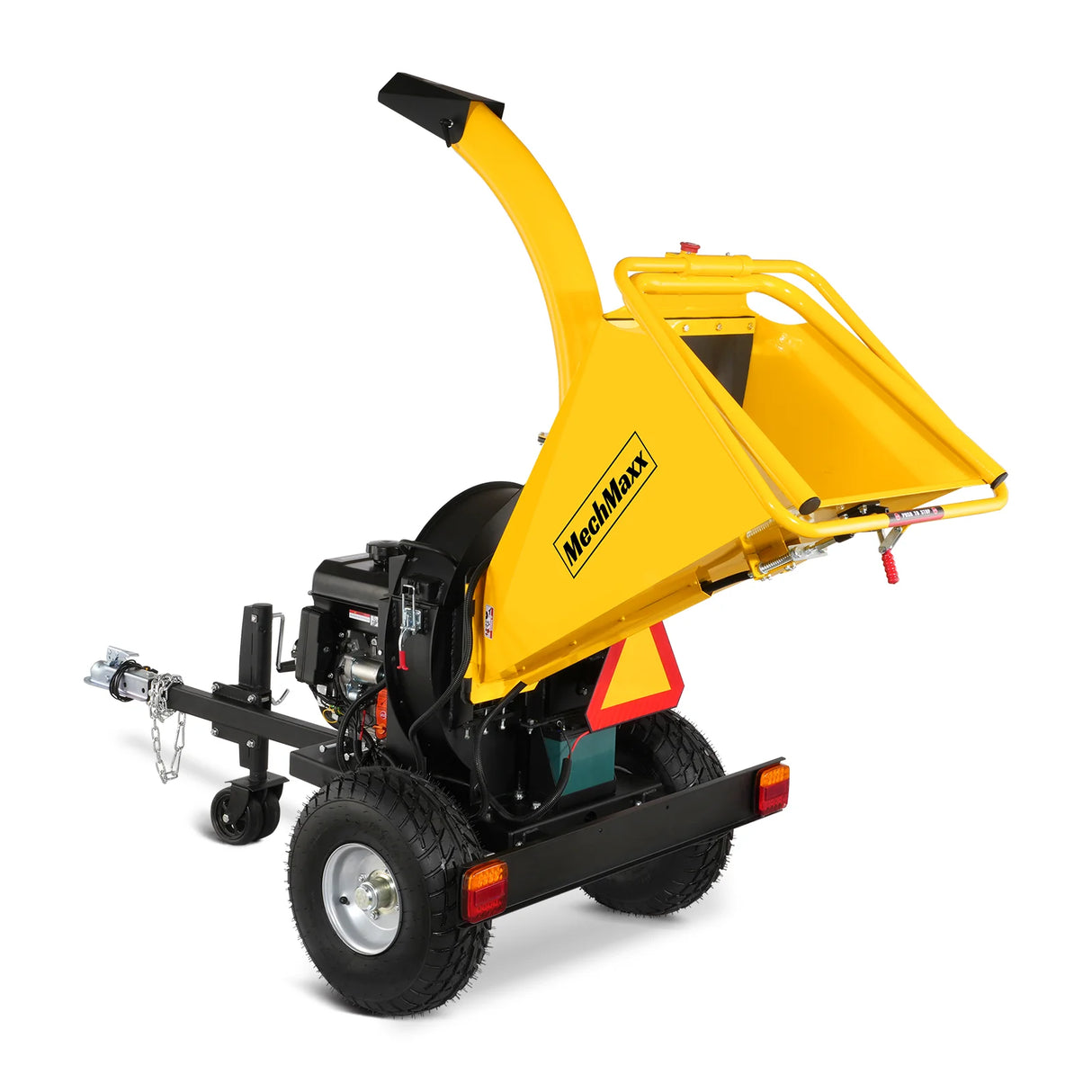 MechMaxx 5 inch E-start DUCAR 420cc 15hp Gasoline Engine Powered Disc Wood Chipper with Taillight ,  P4205