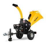 MechMaxx 5 inch E-start DUCAR 420cc 15hp Gasoline Engine Powered Disc Wood Chipper with Taillight ,  P4205