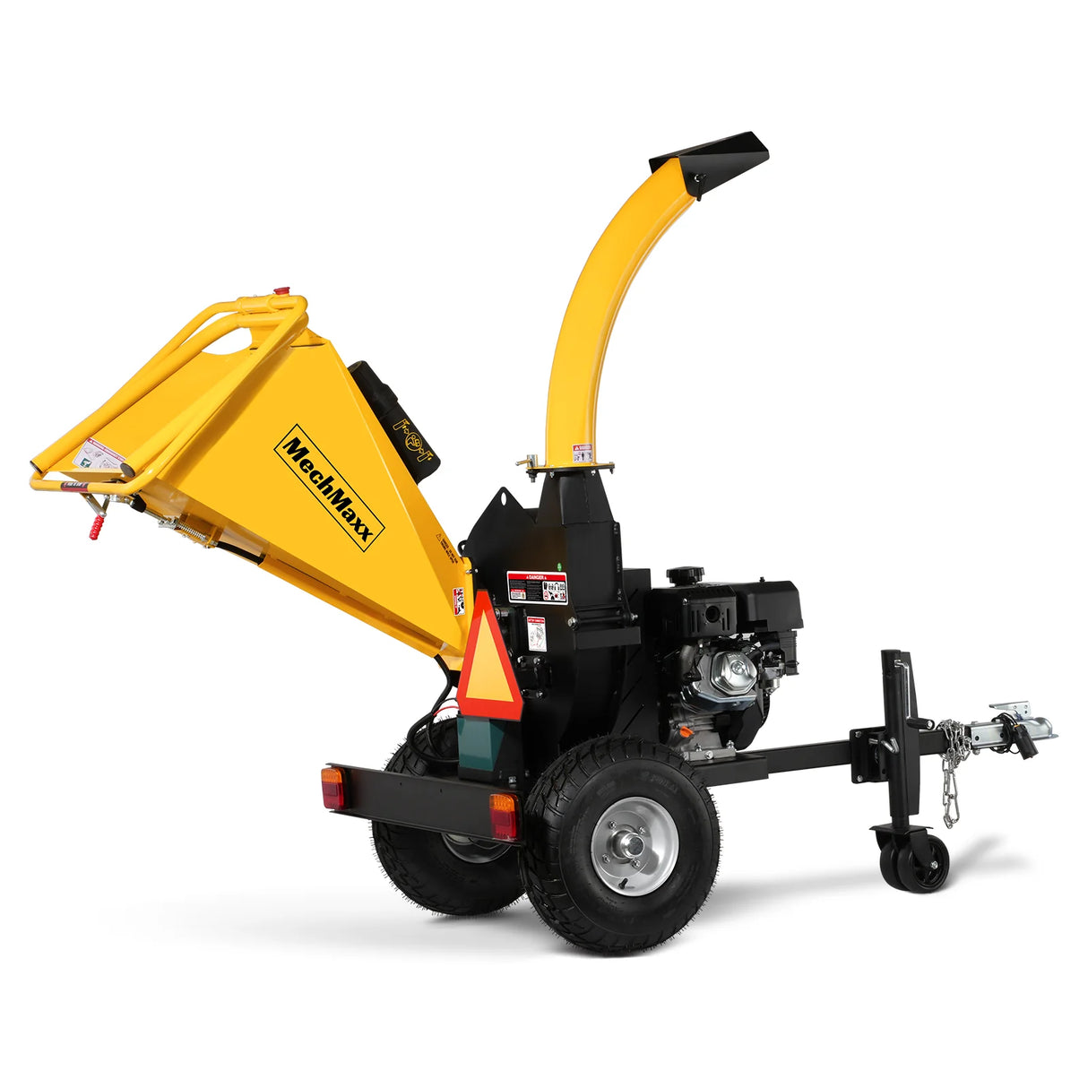MechMaxx 5 inch E-start DUCAR 420cc 15hp Gasoline Engine Powered Disc Wood Chipper with Taillight ,  P4205