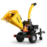 MechMaxx 5 inch E-start DUCAR 420cc 15hp Gasoline Engine Powered Disc Wood Chipper with Taillight ,  P4205