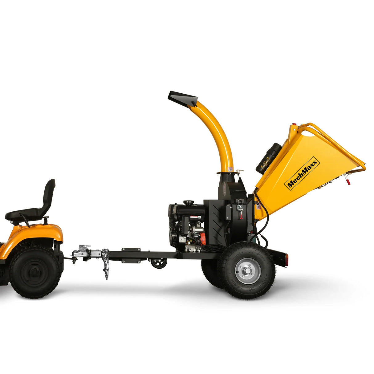 MechMaxx 5 inch E-start DUCAR 420cc 15hp Gasoline Engine Powered Disc Wood Chipper with Taillight ,  P4205