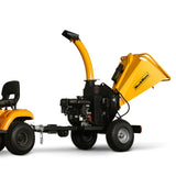 MechMaxx 5 inch E-start DUCAR 420cc 15hp Gasoline Engine Powered Disc Wood Chipper with Taillight ,  P4205