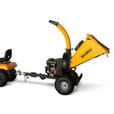 MechMaxx 5 inch E-start DUCAR 420cc 15hp Gasoline Engine Powered Disc Wood Chipper with Taillight ,  P4205