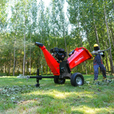 MechMaxx 6 inch E-start ZONSEN 420cc 13.4hp Gasoline Engine Powered Drum Wood Chipper ,  P4206