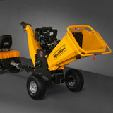 MechMaxx 6 inch E-start B&S VANGUARD 408cc 14hp Gasoline Engine Powered Drum Wood Chipper,   P4206