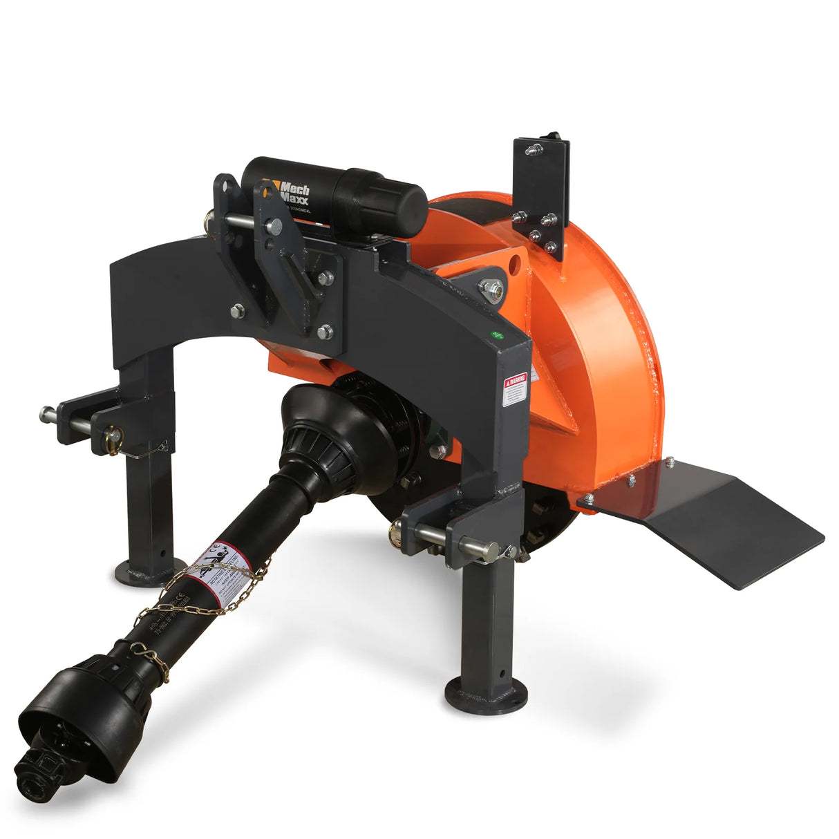 MechMaxx 3-Point PTO Stump Grinder with 34 Carbide Teeth (PTO Shaft Included with Slip Clutch), for 15-45HP Tractor, SG24 – Orange