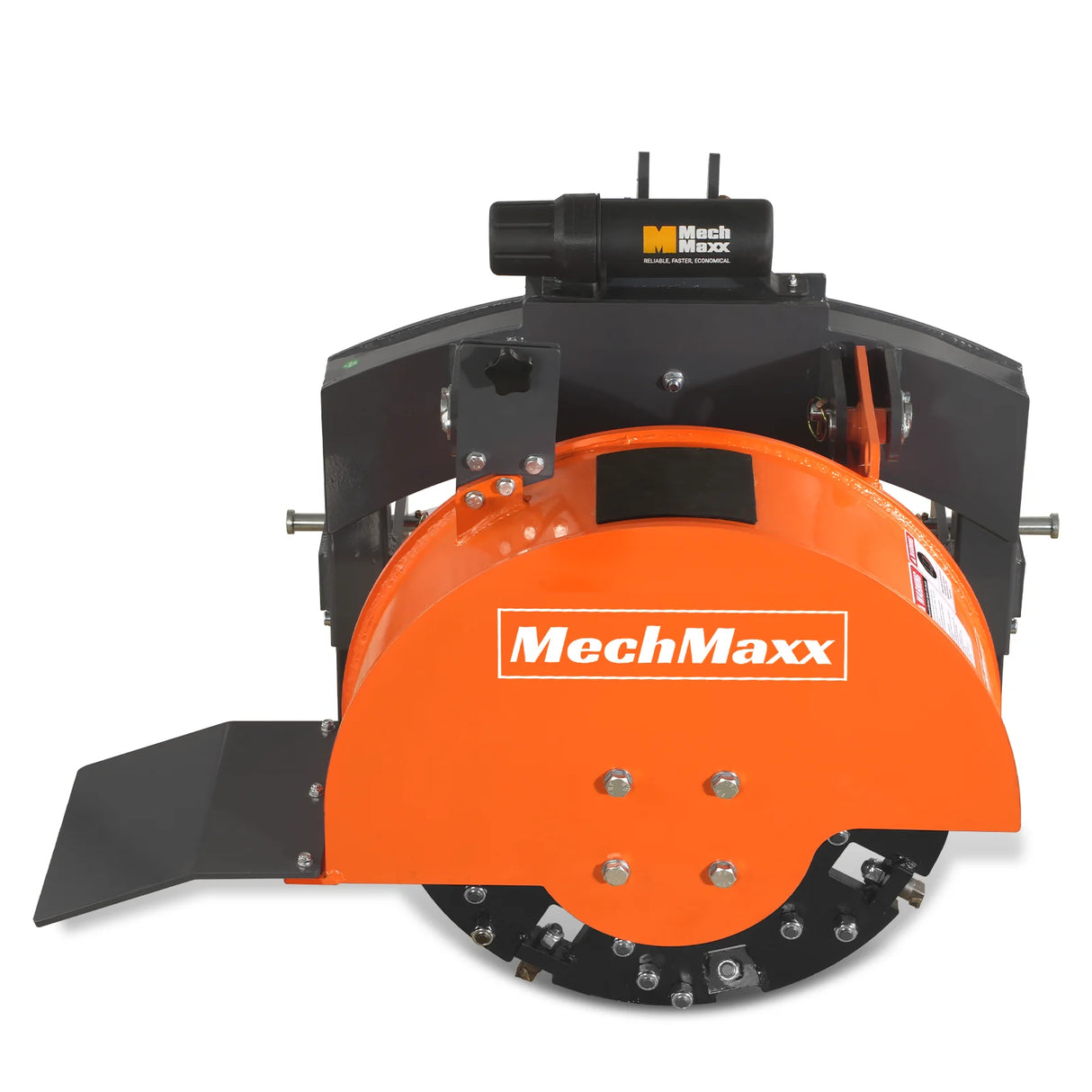 MechMaxx 3-Point PTO Stump Grinder with 34 Carbide Teeth (PTO Shaft Included with Slip Clutch), for 15-45HP Tractor, SG24 – Orange
