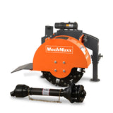 MechMaxx 3-Point PTO Stump Grinder & Wood Chipper Bundle – Orange