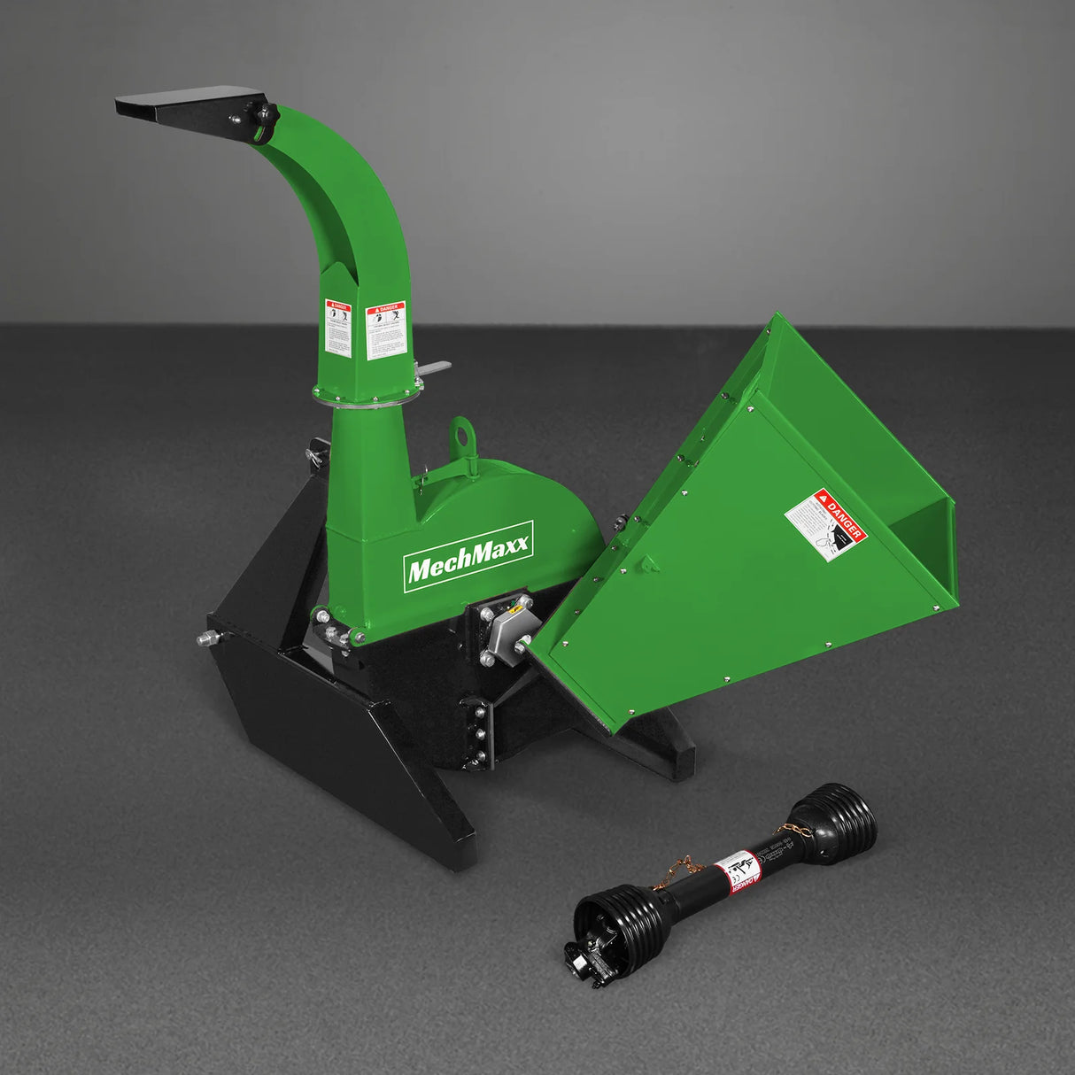 MechMaxx 3-Point PTO Stump Grinder & Wood Chipper Bundle – Green