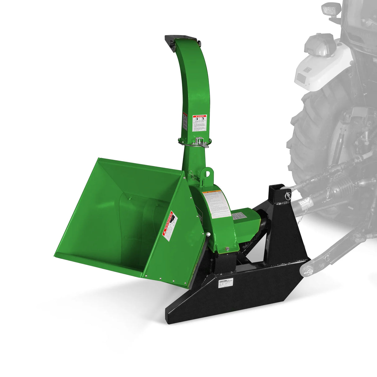 MechMaxx 3-Point PTO Stump Grinder & Wood Chipper Bundle – Green