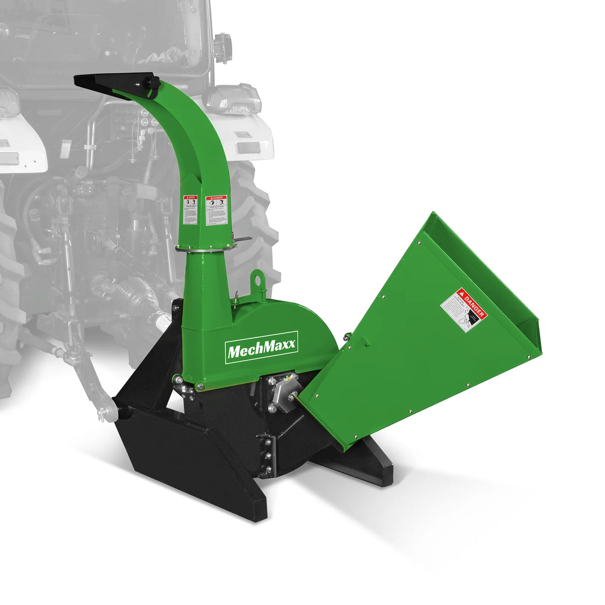 MechMaxx 3-Point PTO Stump Grinder & Wood Chipper Bundle – Green